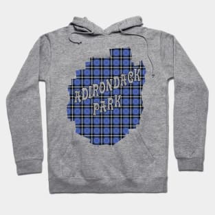 Blue Plaid Adirondack Park w/ Text Hoodie